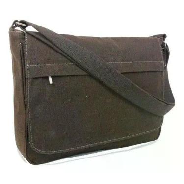 Imagem de Bolsa Carteiro Pasta Transversal Em Lona Masculino Feminino - CDP, Mar