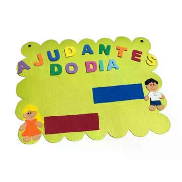 Imagem de Kit Painel Sala de Aula Chamada, Calendário, Aniversariante, Ajudante 
