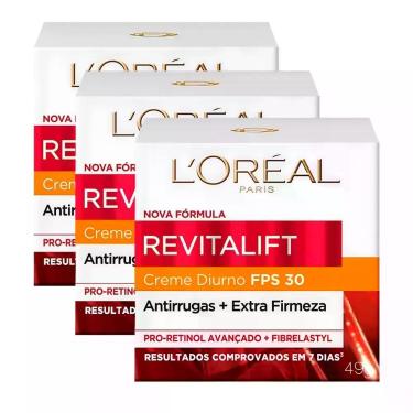 Imagem de Kit 3un Creme Diurno Revitalift FPS30 49g - L'Oréal Paris