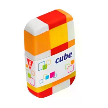 Imagem de Borracha Cube - Textura Macia - Tris, Laranja
