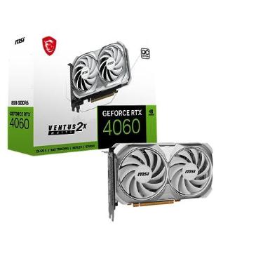 Imagem de Placa de Vídeo MSI RTX 4060 VENTUS 2X OC WHITE, 8GB, GDDR6 912-V516-030