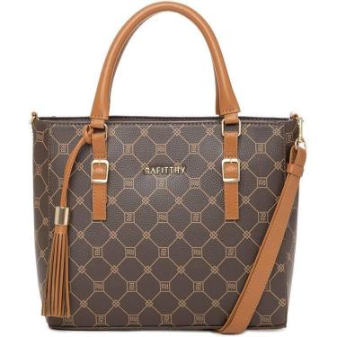 Imagem de Bolsa Tote Transversal Feminina Rafitthy 28.15239, Marrom