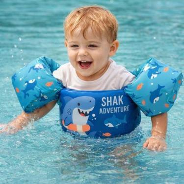 Imagem de Bóia Colete de Braço Infantil Meninos e Meninas Piscina Praia - Brinq 