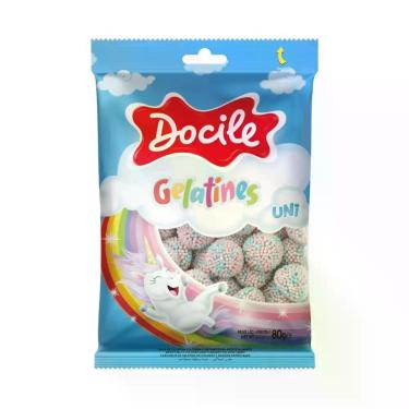 Imagem de Bala de Gelatina Uni 12 Pacotes de 80gr Cada - Docile