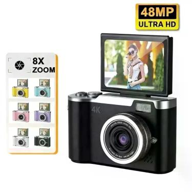 Imagem de Câmera Digital Estilo Vintage 4k 48mp - Tela Flip 180