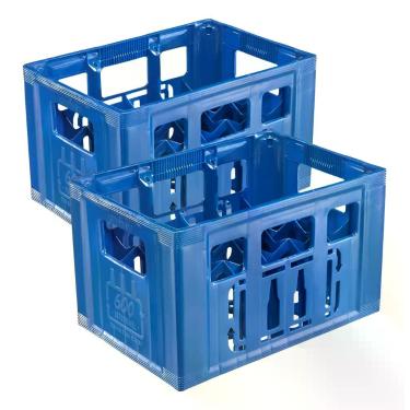 Imagem de Kit 2 Ambev Engradado Cerveja 600ml P/ 24 Bebeto Azul