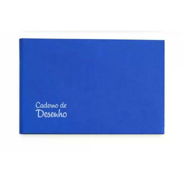 Imagem de Caderno de Desenho Capa Dura Brochura 96 Folhas Credeal -, Azul