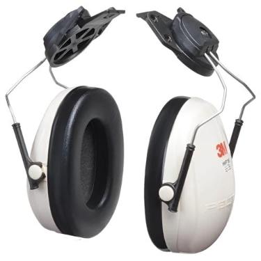 Imagem de 3M Peltor Protetor Auricular Abafador de Ruído para Capacete, Branco, 16 dB (NRRsf), Adulto Unissex