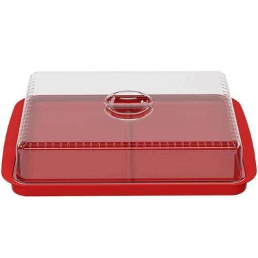 Imagem de Porta Frios Duplo Vermelho Coza