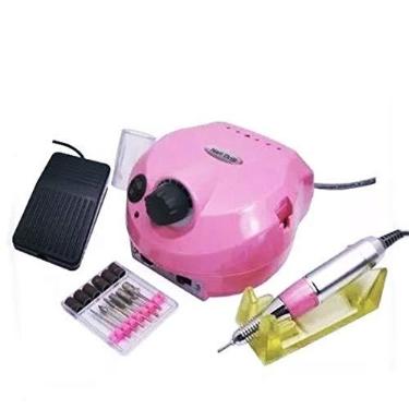 Imagem de Lixa Elétrica Para Unha Eletric 202p Rosa 30000 Rpm 220v