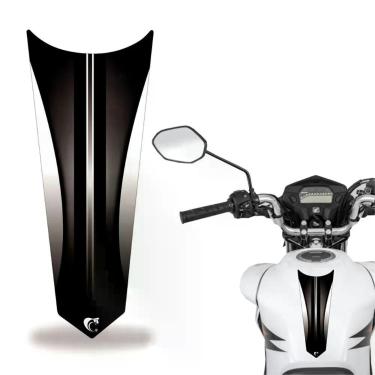 Imagem de Adesivo Faixa Gravata Tanque Moto Listra Preto