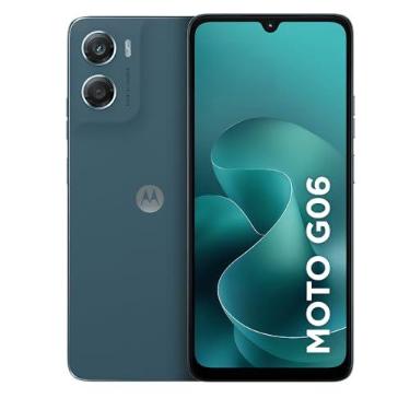 Imagem de Smartphone Motorola Moto G06-64GB 4GB RAM +8GB Ram Boost, Camera 50MP com AI, Bateria de 5200 mAh e Tela 6.9" - Azul Marinho