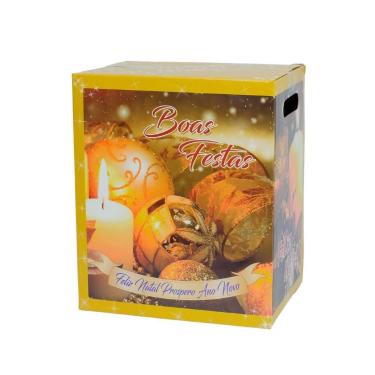 Imagem de Caixa Premium para Cesta de Natal 29,5x20x34,9 cm. com 50 un. - TAMARO