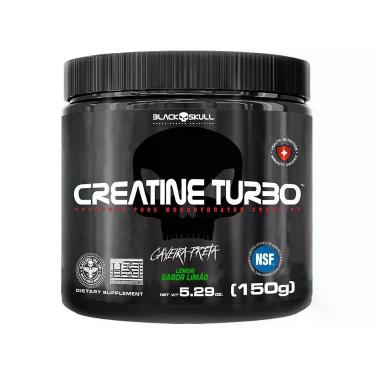 Imagem de Creatina Turbo Pote 150g - Black Skull, Limão, 150g