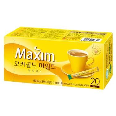 Imagem de Café Pronto Solúvel Coffee Maxim Coreano Mocha Gold - 20 Sachês