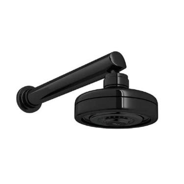 Imagem de Deca Ducha Redonda de Parede Black Noir Acqua Plus Com Tubo Longo