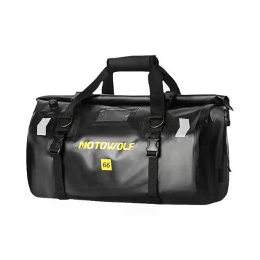 Imagem de Bolsa De Selim Para Motocicleta Impermeável Preta 20L-130L, Mochila De