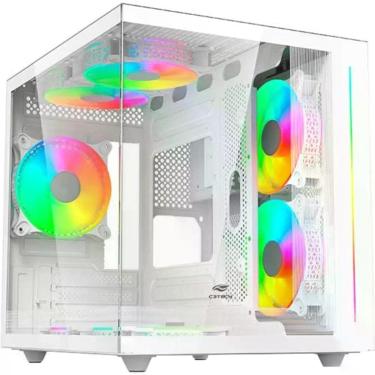 Imagem de Gabinete Gamer para Computador Aquarius MT-G810 com Vidro Temperado Branco C3tech