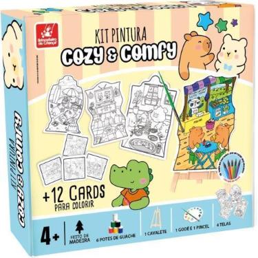 Imagem de Brinquedo para Colorir COMFY e COZY KIT Pintura com Acessórios