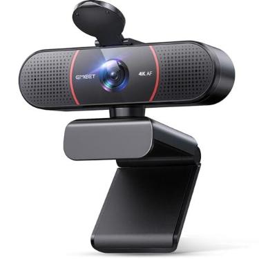 Imagem de Webcam EMEET C960 4K, Sensor Sony UHD, Foco Automático PDAF, Microfones Duplos, Correção de Luz, FOV 73°, Capa de Privacidade