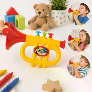 Imagem de Trompete Infantil Jr Toys Musical de Plástico para Crianças Yeet