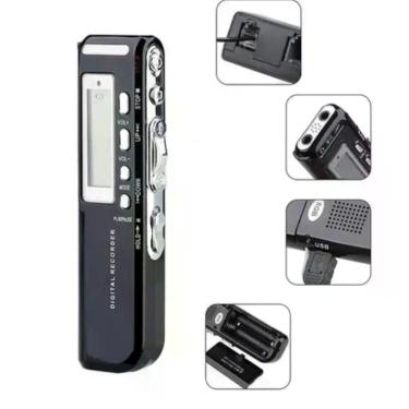Imagem de Gravador De Voz Portátil 8Gb Usb Tomate Mt556 - Tomate Gravador