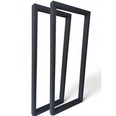 Imagem de 2 Pés Base Mesa Aparador 90x40 Industrial Tubo Metalon 50x30