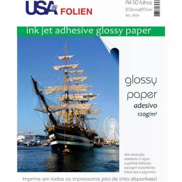 Imagem de Papel Fotografico INKJET A4 GLOSSY Adesivo 120G (7898426285643) - Usa 