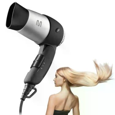 Imagem de Secador De Cabelos Dobrável Bivolt Portátil Potente Viagem - Multi, Bi