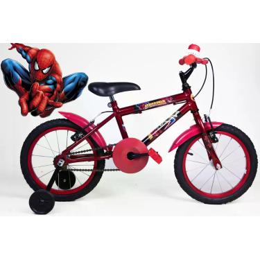Imagem de Bicicleta Infantil Masculina Aro 16 Vermelha Personagem - Maxi Bike
