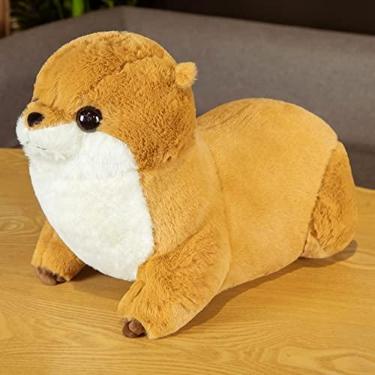 Imagem de Ark Art 1 Peça 50/65cm Lontra da Vida Real Brinquedo de Pelúcia Animal Boneca Macia Adorável Presente Criativo