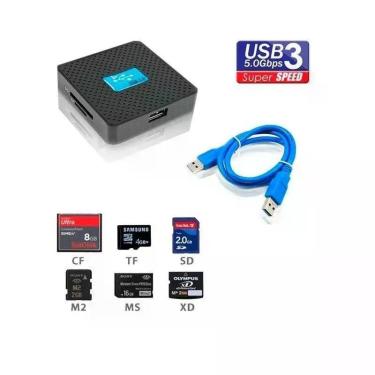 Imagem de Leitores F3 De Cartao Usb 3.0 Preto Jc-Lt3.0