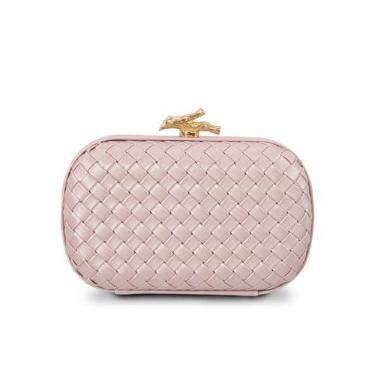 Imagem de Bolsas clutch de tecido para mulheres elegante bolsa de noite para festas, casamentos, bolsa clutch dourada, rosa, One Size