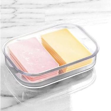 Imagem de Porta Frios 1 Litro Empilhável Transparente Com Grade - Plasnorthon