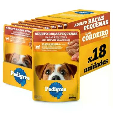 Imagem de Pedigree Sachê Ração Úmida Cordeiro para Cães Adultos Raças Pequenas 1