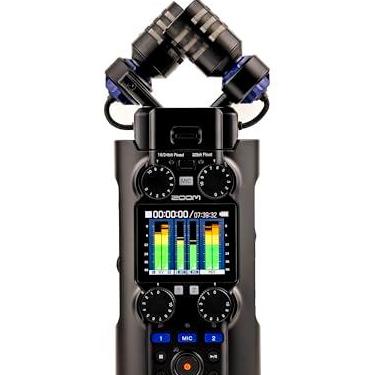 Imagem de Zoom H5studio Gravador prático com flutuador de 32 bits, botões de ganho, gravação de 6 faixas, microfone grande de 19,4 mm, pré-amplificadores F-Series, interface de áudio USB, limitadores avançados,