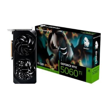 Imagem de Gainward RTX 5060 Ti Ghost OC, 8GB GDDR7, Placa de Vídeo Gamer, Dual Fan, PCIe 4.0