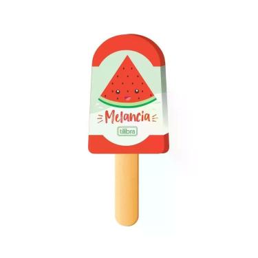 Imagem de Borracha Tilibra Picolé Frutas Vermelha com Aroma Agradável e Excelente Desempenho para Apagar 1 Unidade Vermelho