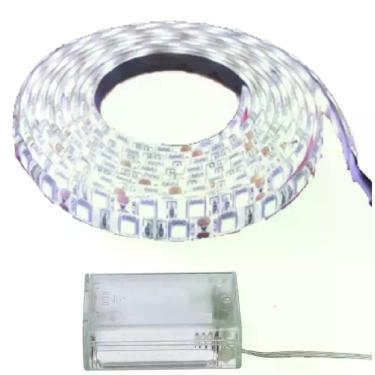 Imagem de Fita Super Led 2m Metros Sem Fio com 120 Leds - Inter, Branco