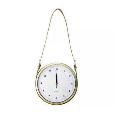 Imagem de Relógio de parede decorativo com alça removível 30cm  - Golden Rio, DO
