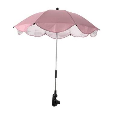 Imagem de Baby Sr Parasol Ajustável Easy 360 UV Protecção UV Coloque de - para Cadeiras Bike Srs Pram, Cor de rosa