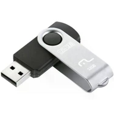 Imagem de Pen Drive USB TWIST 32GB Preto - Multilaser, Preto