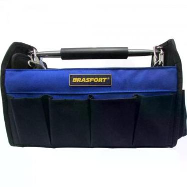 Imagem de Bolsa Para Ferramentas 14 Bolsos Azul-preto Brasfort