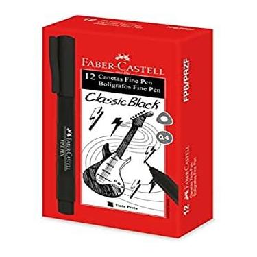 Imagem de Caneta com Ponta Porosa, Faber-Castell, FPB/PRZF, Multicor, pacote de 12