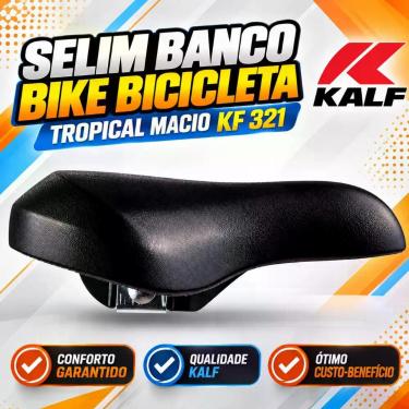Imagem de Selim Banco Bike Bicicleta Tropical Macio Kf 321 - Kalf
