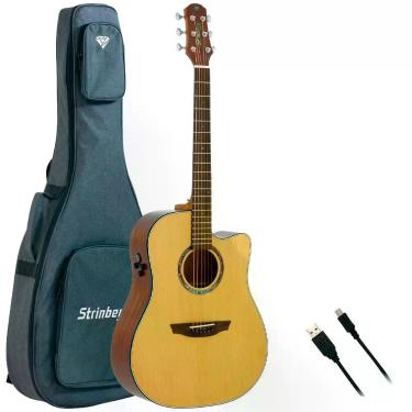 Imagem de Violão strinberg diamond folk dd3sc rt sólido c/ bag