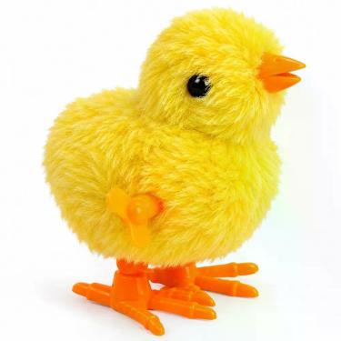 Imagem de 2 Pintinho Amarelinho Divertido De Pelúcia A Corda Infantil - Art Brin