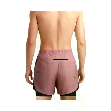 Imagem de Shorts De Treino Masculinos 2 Em 1 De Secagem Rápida Para Corrida E Fi