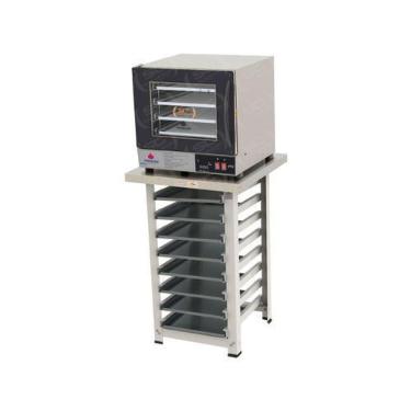 Imagem de Kit - Forno Turbo Prp-004 Plus Digital 220v Preto + Bancada Mes-004 + 