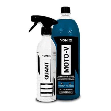 Imagem de Kit Limpeza Automotiva Shampoo Moto-v + Pulverizador Quant